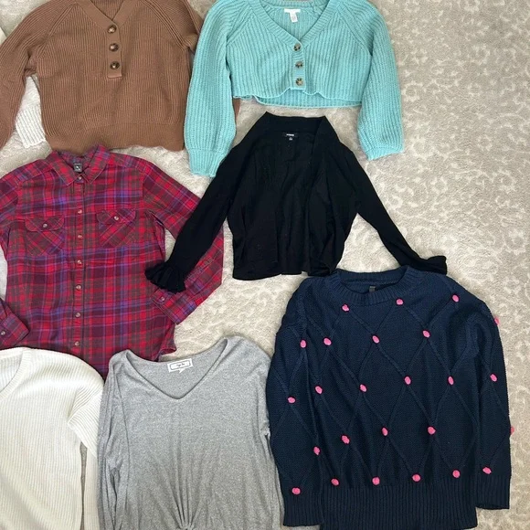Huge lot of women’s sweatshirt sweater set M neutral L.L. bean teal element ful - Picture 3 of 14